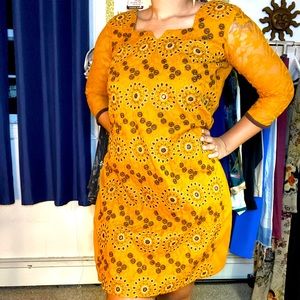 Vintage Yellow Dress